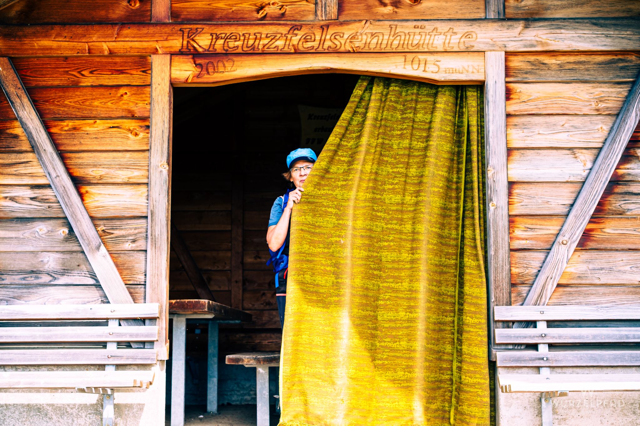 Hütte mit Verdunklungsoption